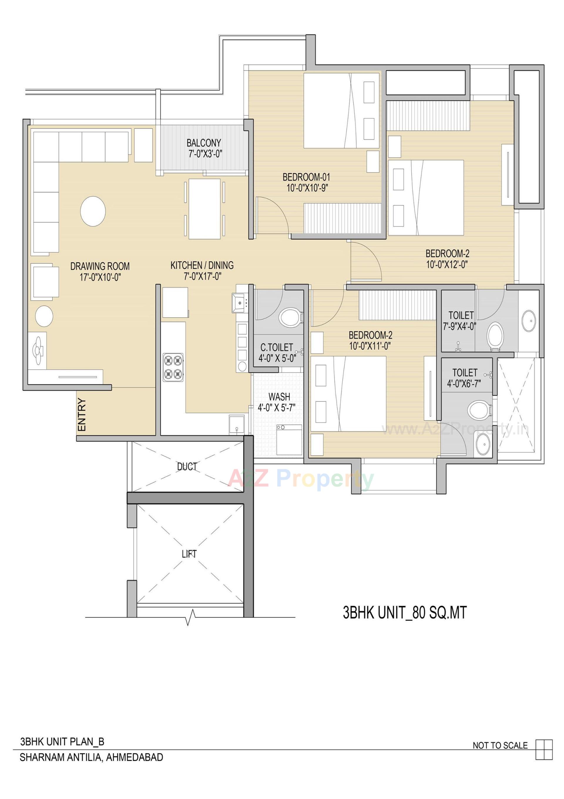 Layout of real estate project Sharnam Antlia located at Ramol, Ahmedabad, Gujarat