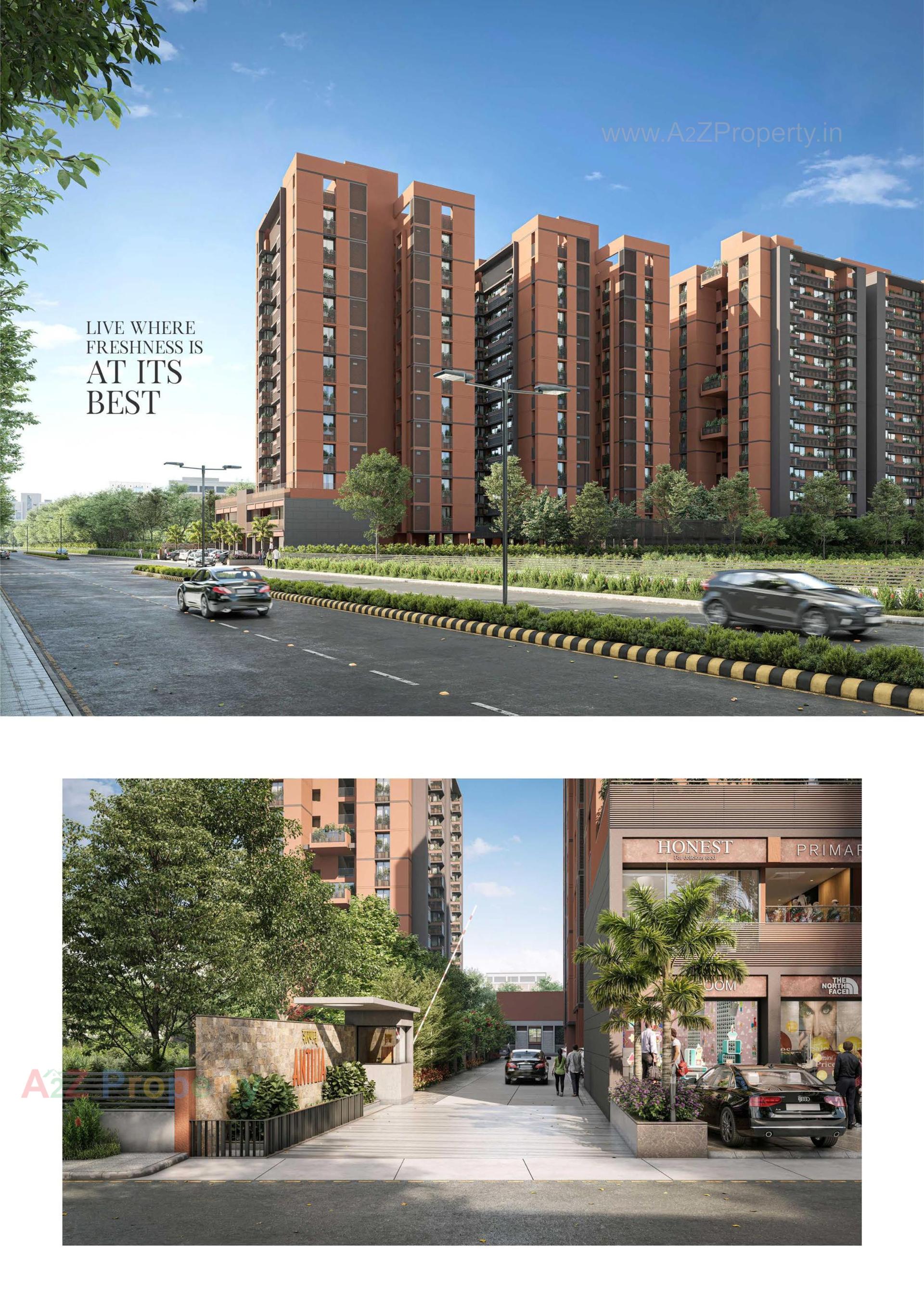 3D Elevation of real estate project Sharnam Antlia located at Ramol, Ahmedabad, Gujarat