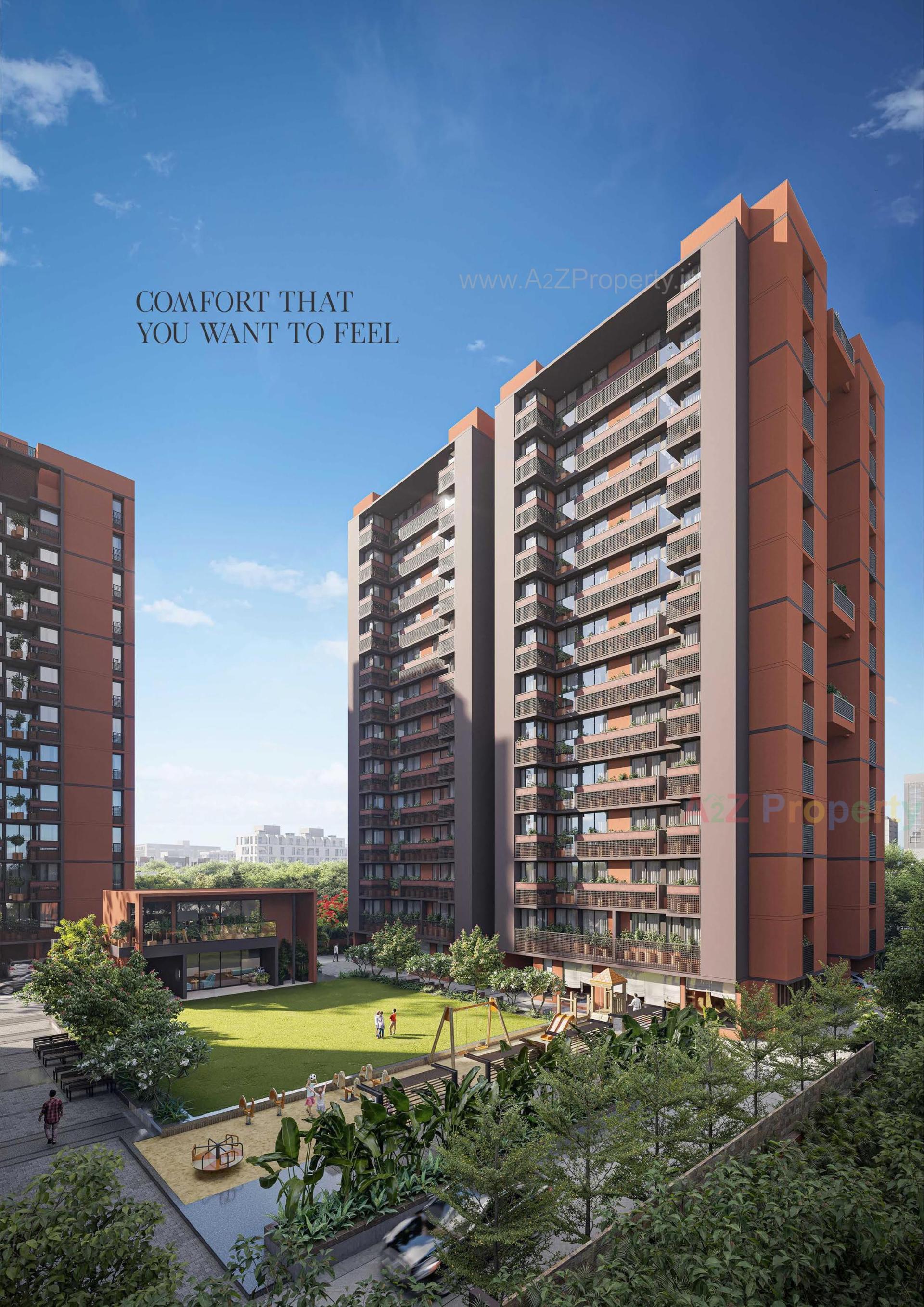 3D Elevation of real estate project Sharnam Antlia located at Ramol, Ahmedabad, Gujarat