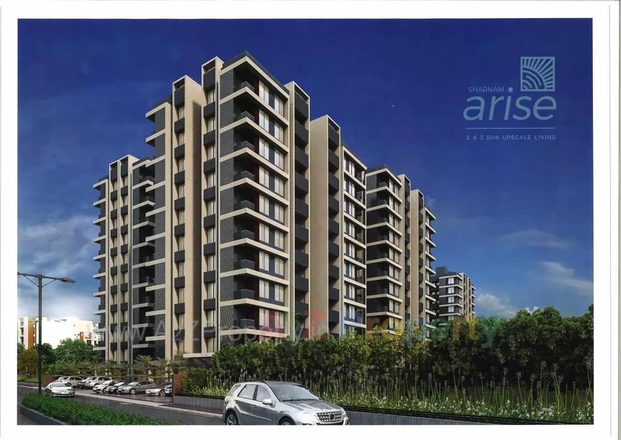 3D Elevation of real estate project Sharnam Arise located at Vatva, Ahmedabad, Gujarat