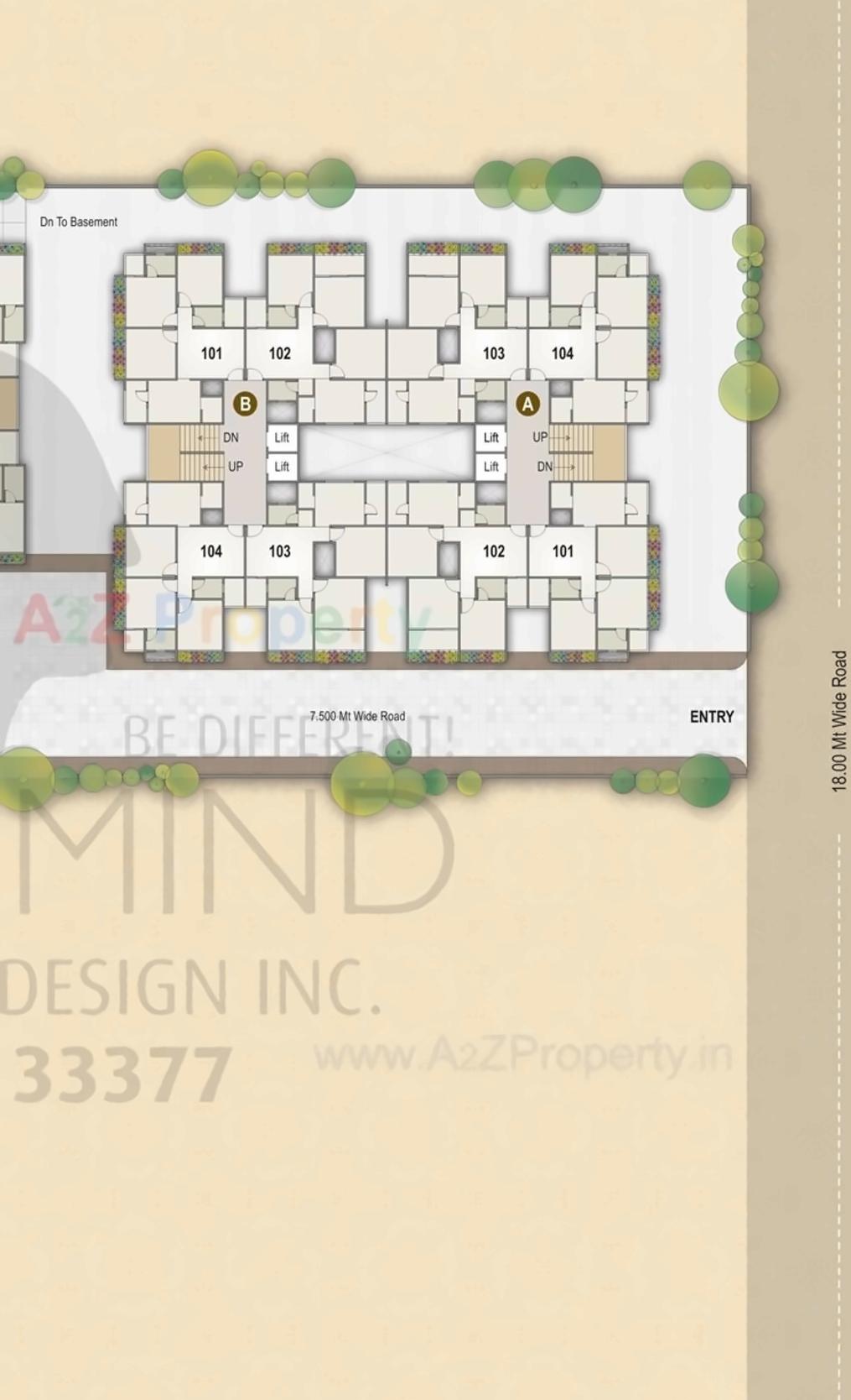 Layout of real estate project Sharnam Elegance located at Ramol, Ahmedabad, Gujarat