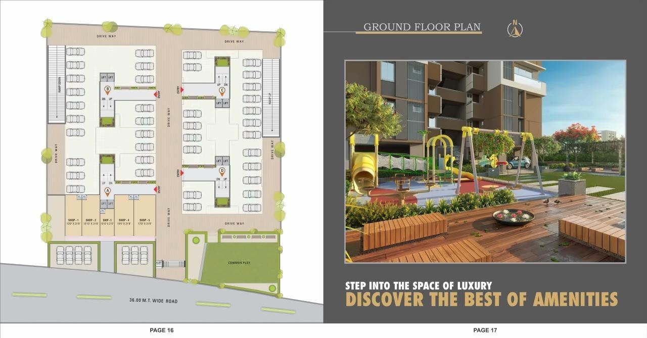 Layout of real estate project Sharnam Heights located at Kathwada, Ahmedabad, Gujarat