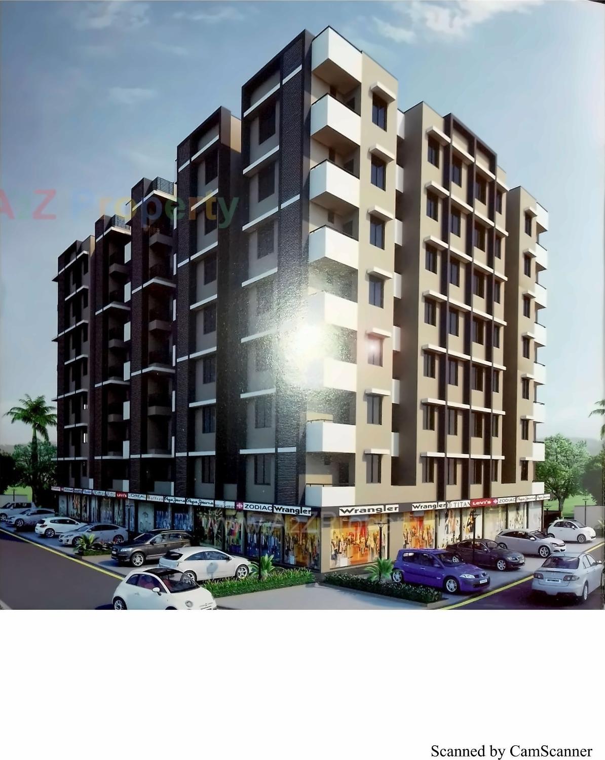 3D Elevation of real estate project Sharnam Paradise located at Vastral, Ahmedabad, Gujarat