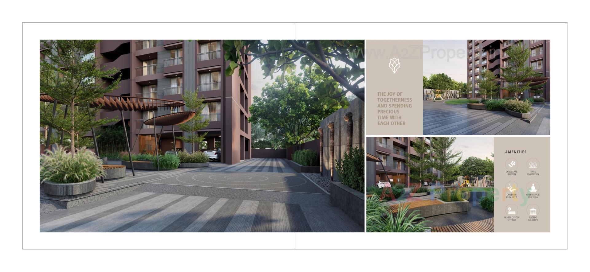 3D Elevation of real estate project Shashvat Eternia located at Traghad, Ahmedabad, Gujarat