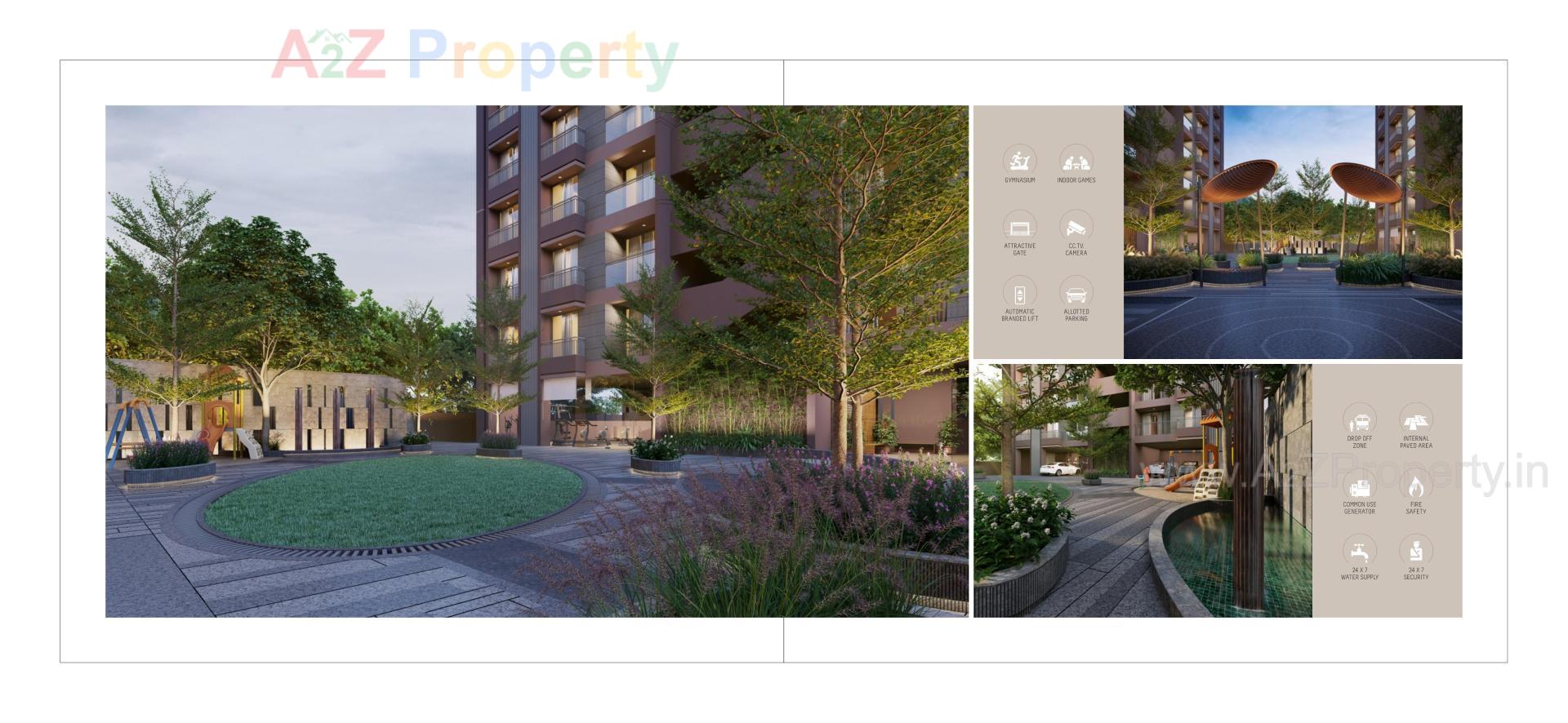 3D Elevation of real estate project Shashvat Eternia located at Traghad, Ahmedabad, Gujarat