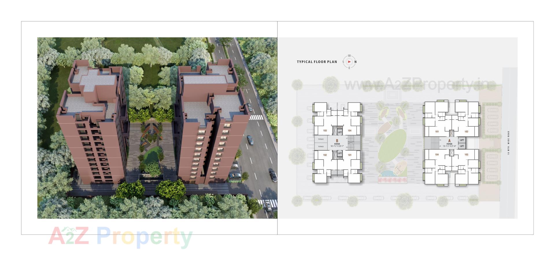 Layout of real estate project Shashvat Eternia located at Traghad, Ahmedabad, Gujarat