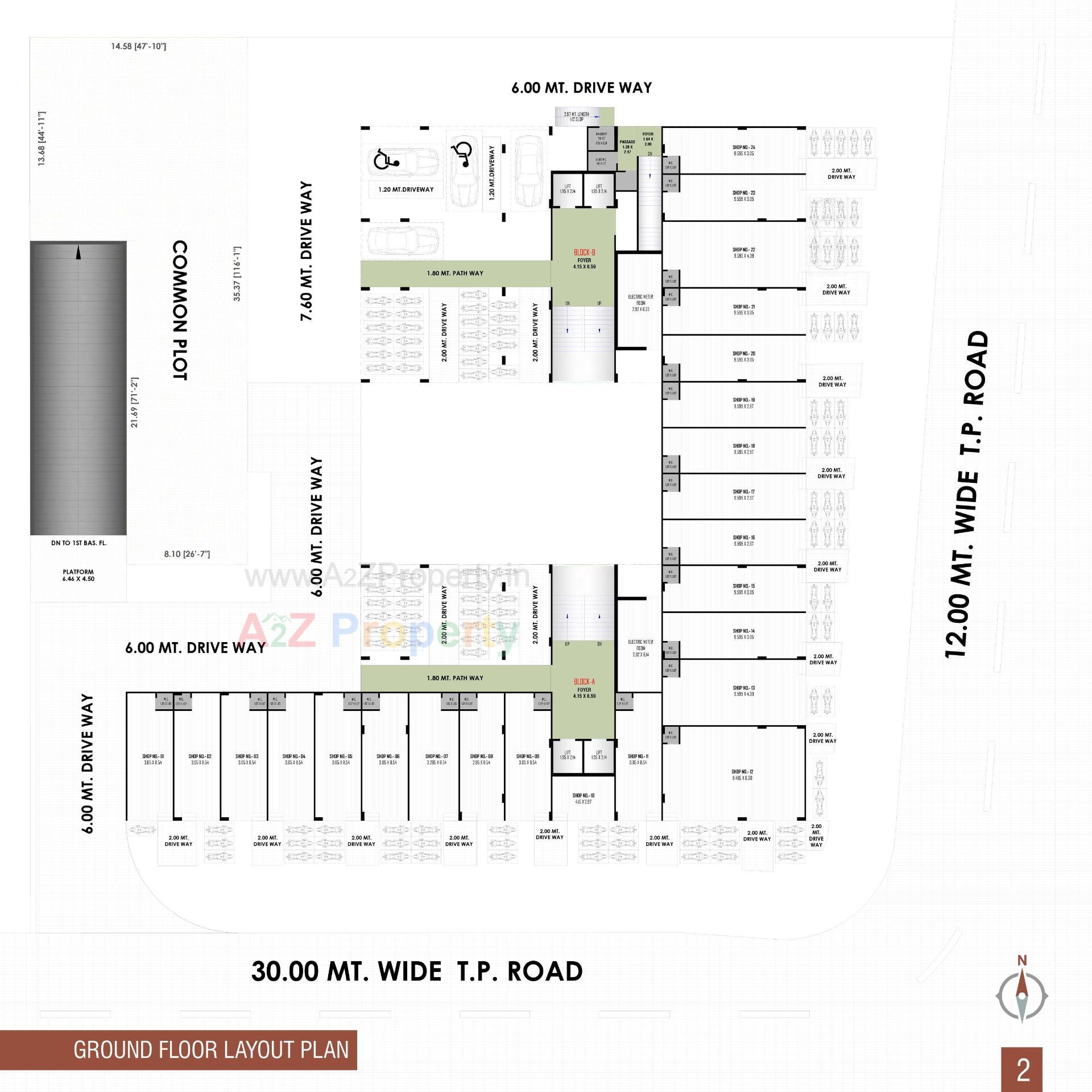 Layout of real estate project Shashwat Aura located at Vastral, Ahmedabad, Gujarat