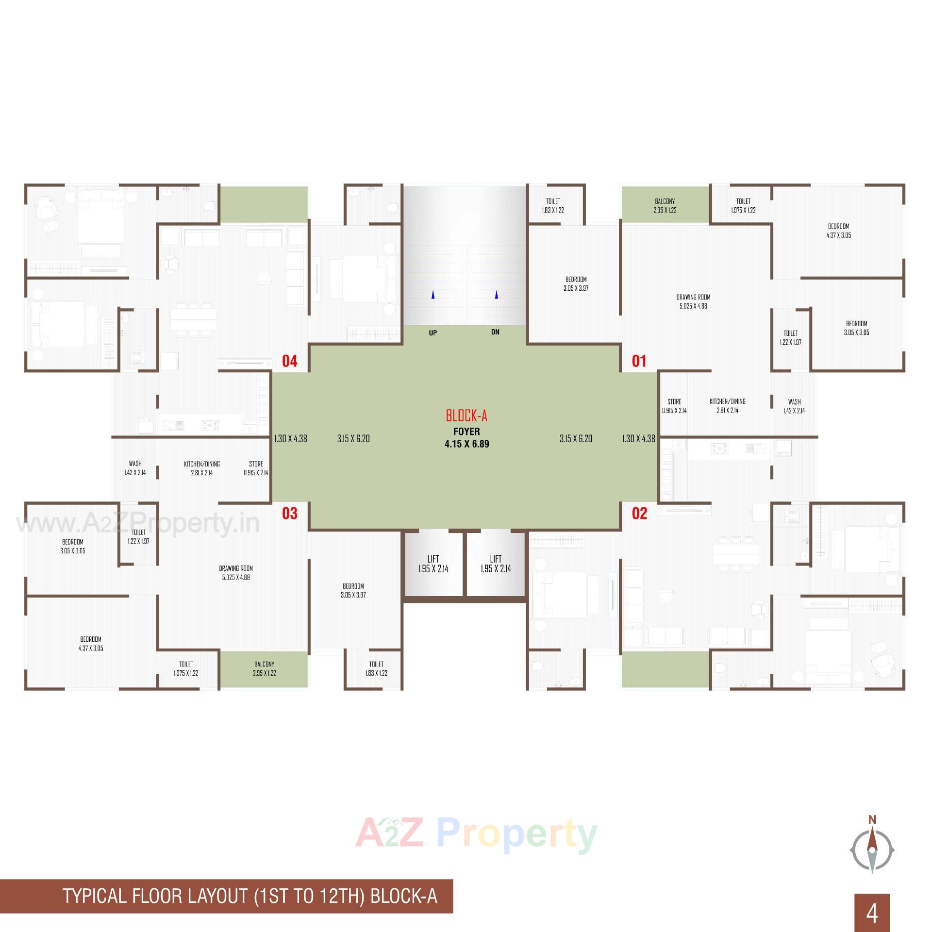 Layout of real estate project Shashwat Aura located at Vastral, Ahmedabad, Gujarat