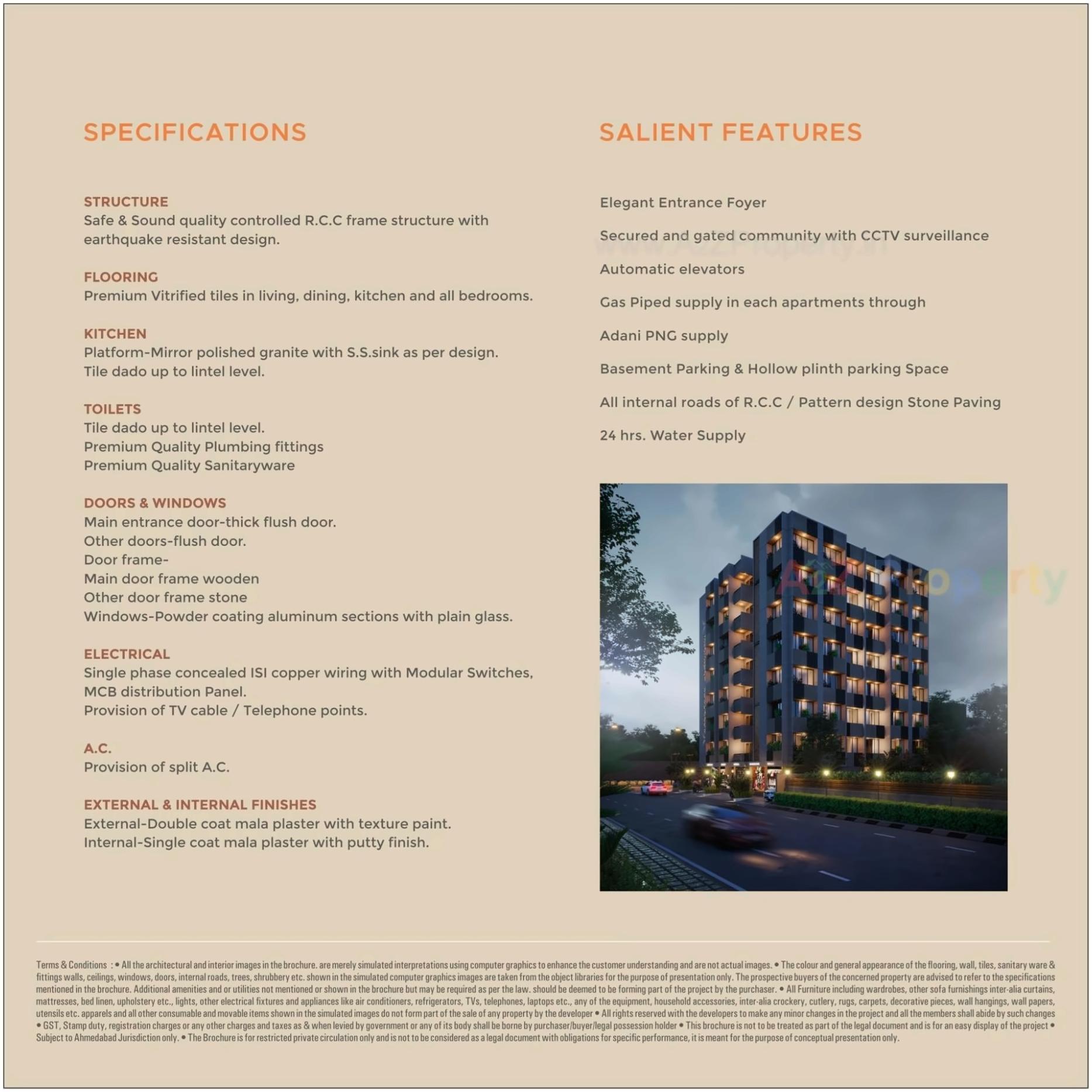  of real estate project Shashwat Elegance located at Sabarmati, Ahmedabad, Gujarat