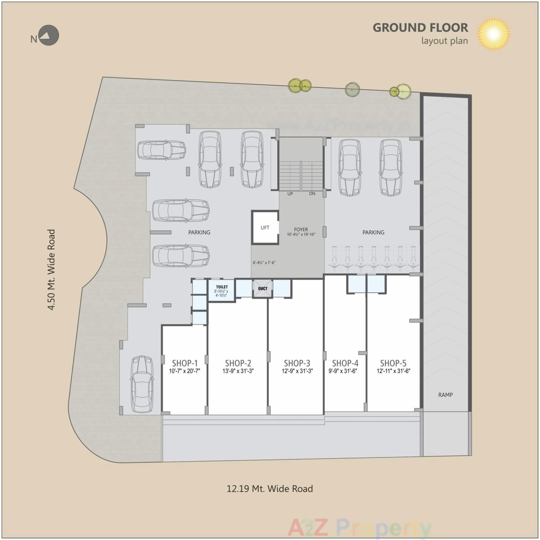 Layout of real estate project Shashwat Elegance located at Sabarmati, Ahmedabad, Gujarat