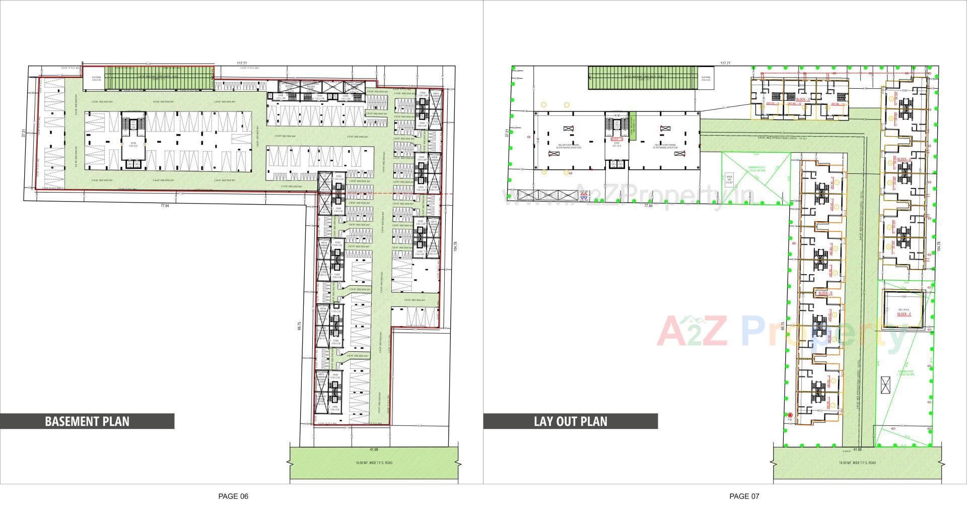 Layout of real estate project Shashwat Elysium located at Chandkheda, Ahmedabad, Gujarat