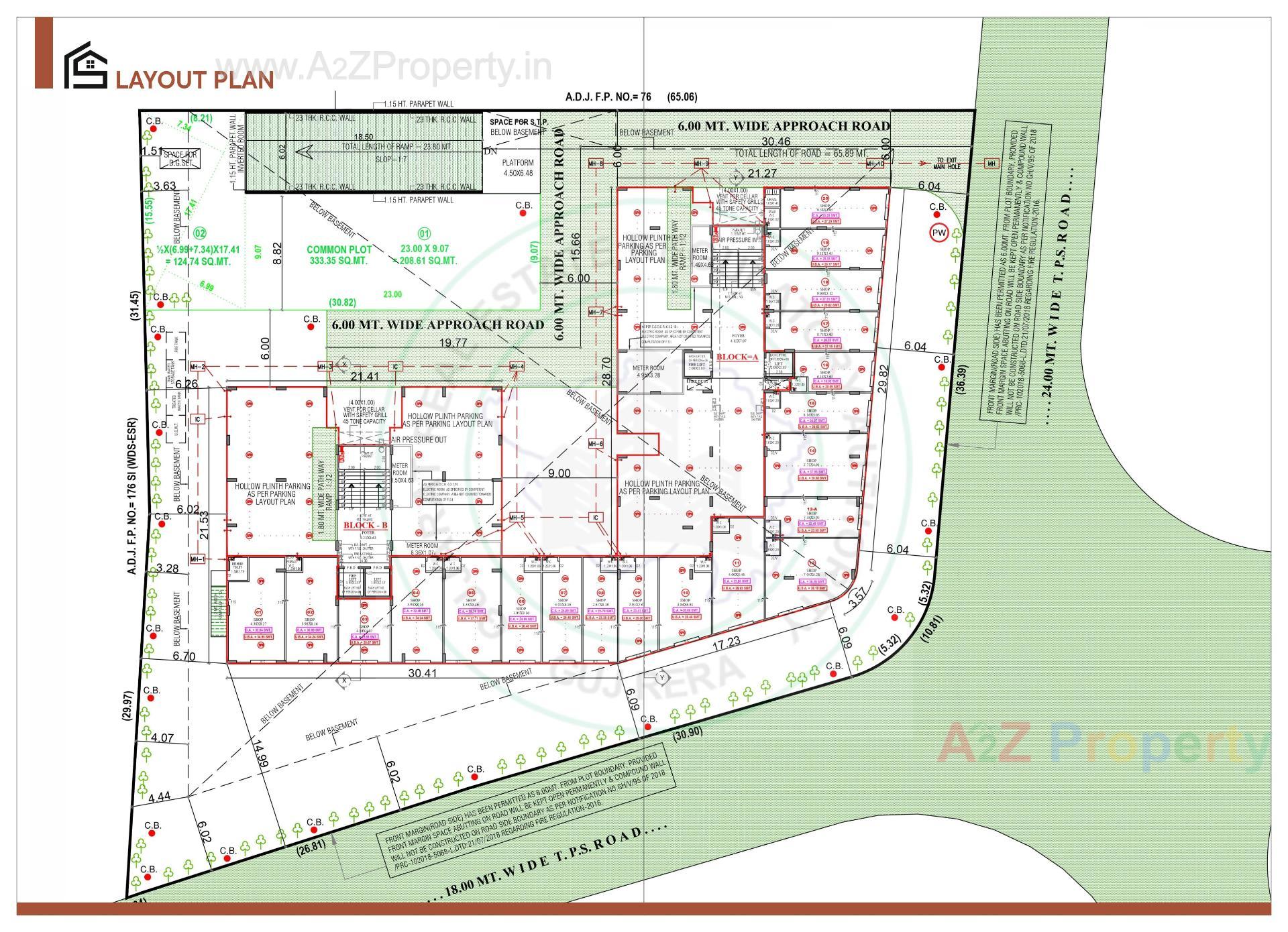 Layout of real estate project Shashwat Empire located at Kathwada, Ahmedabad, Gujarat
