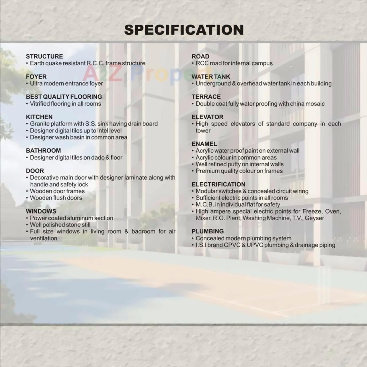 Project Specifications