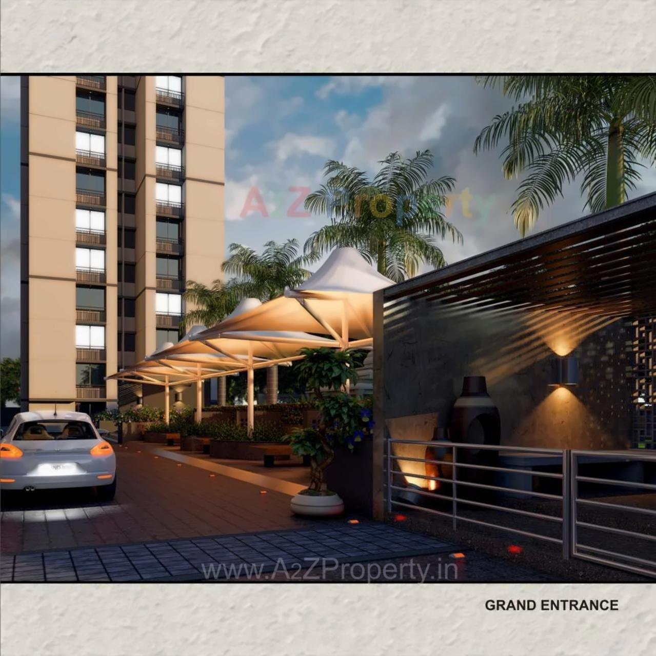 3D Elevation of real estate project Shashwat Heights located at Ahmedabad, Ahmedabad, Gujarat
