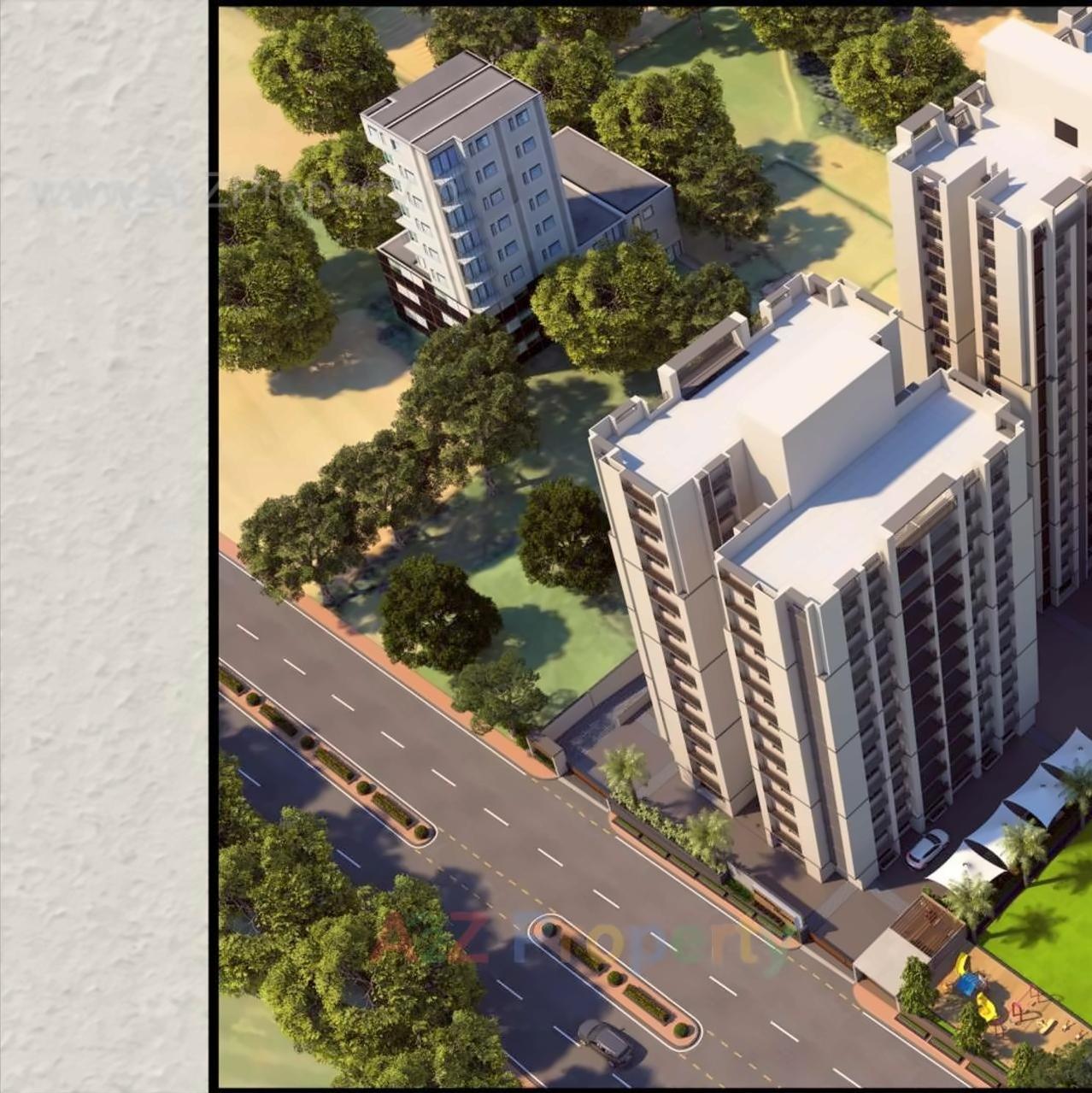 3D Elevation of real estate project Shashwat Heights located at Ahmedabad, Ahmedabad, Gujarat