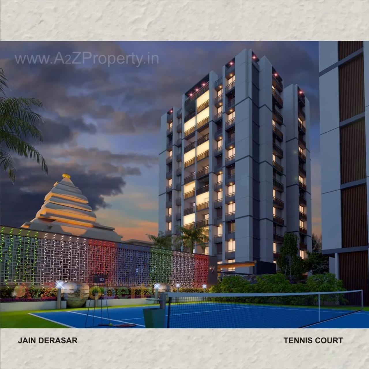 3D Elevation of real estate project Shashwat Heights located at Ahmedabad, Ahmedabad, Gujarat