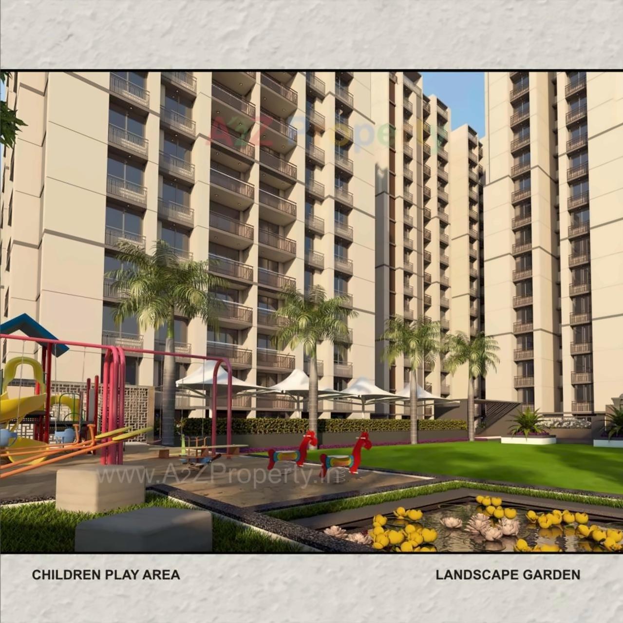 3D Elevation of real estate project Shashwat Heights located at Ahmedabad, Ahmedabad, Gujarat
