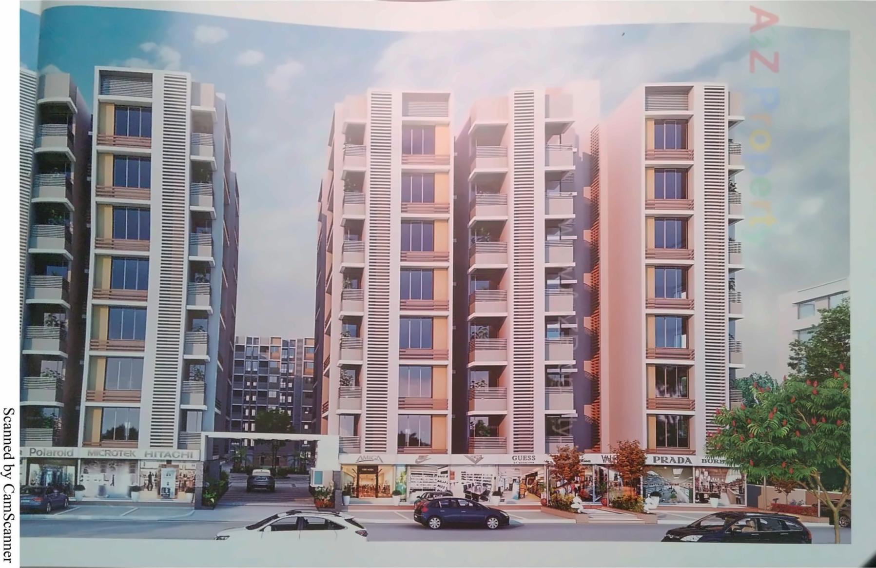 3D Elevation of real estate project Shashwat Mahadev located at Vastral, Ahmedabad, Gujarat