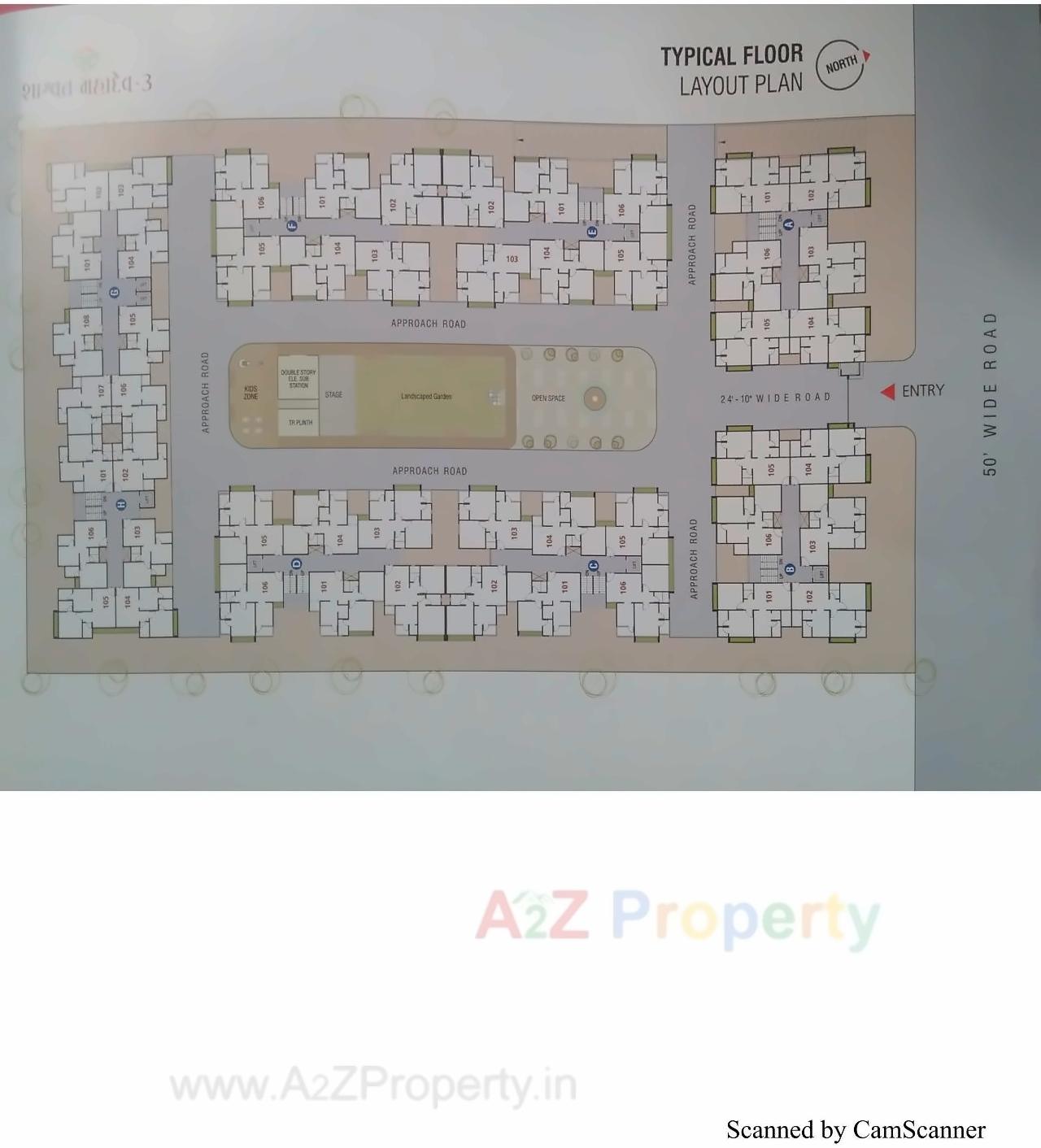 Layout of real estate project Shashwat Mahadev located at Vastral, Ahmedabad, Gujarat