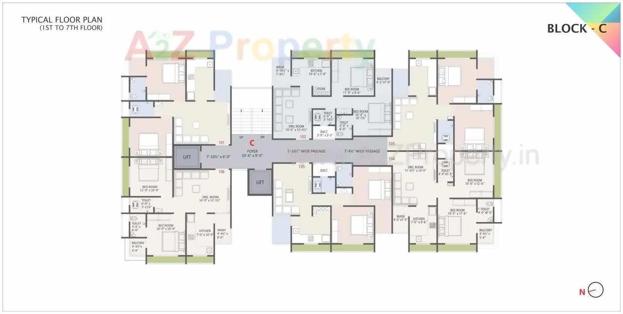 Layout of real estate project Shashwat Paradise located at Vastral, Ahmedabad, Gujarat