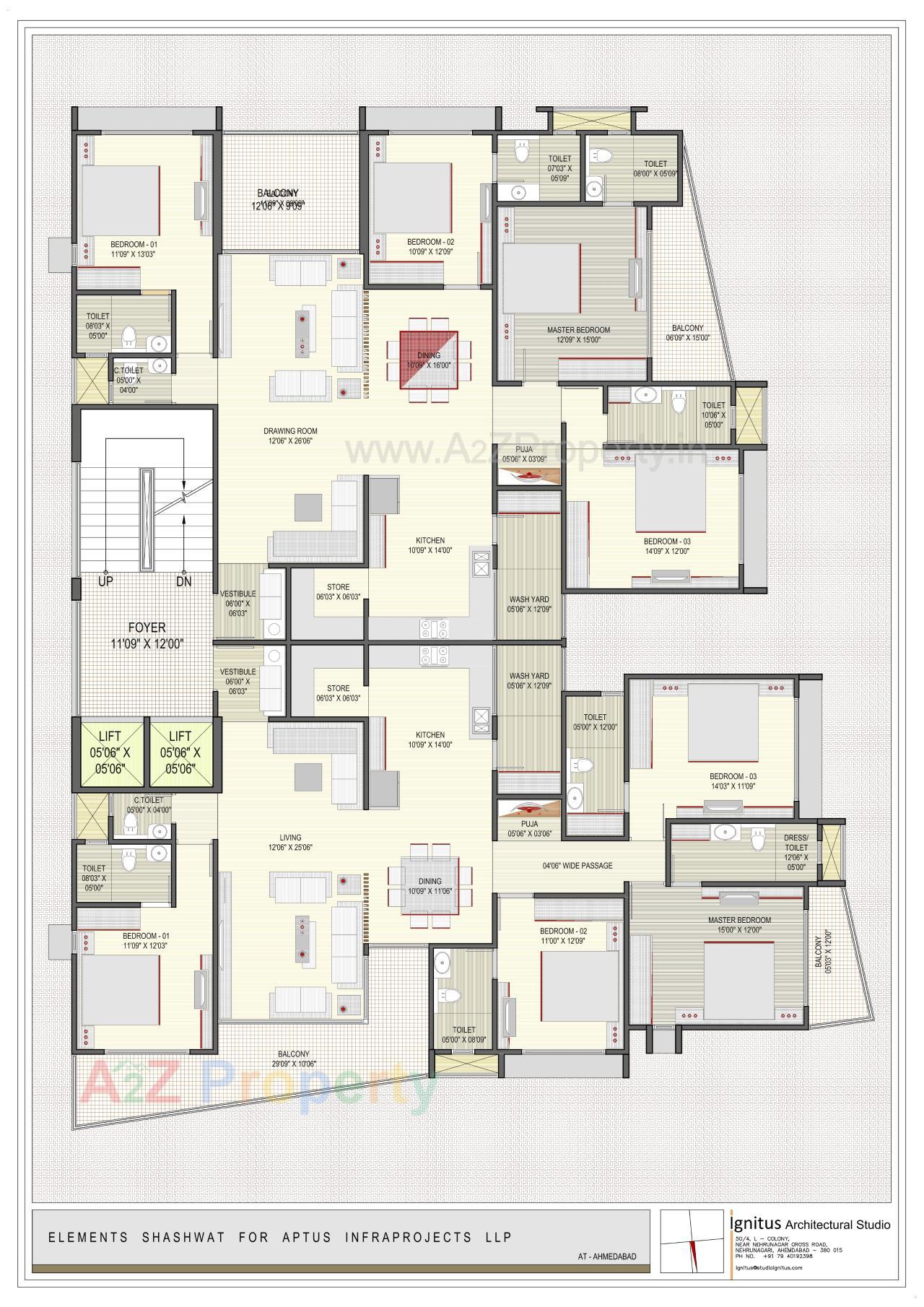 Layout of real estate project Shashwat located at City, Ahmedabad, Gujarat