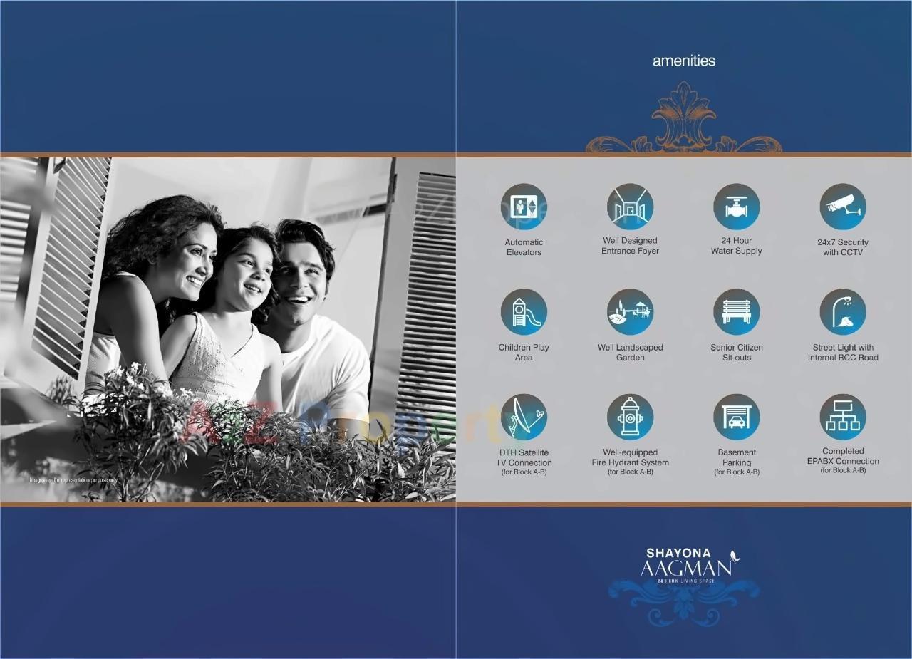  of real estate project Shayona Aagman Block located at Gota, Ahmedabad, Gujarat