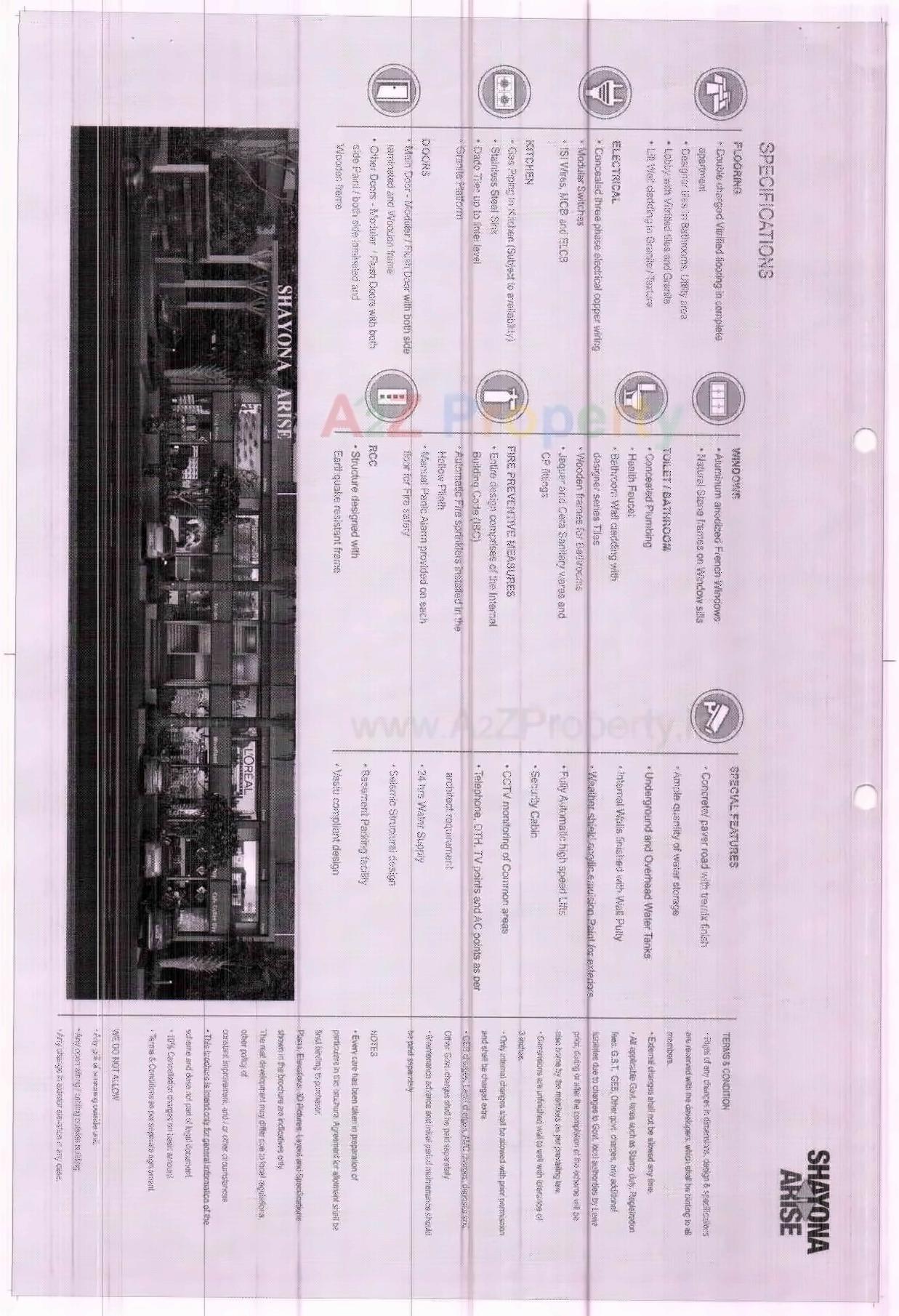 Layout of real estate project Shayona Arise located at Hanspura, Ahmedabad, Gujarat