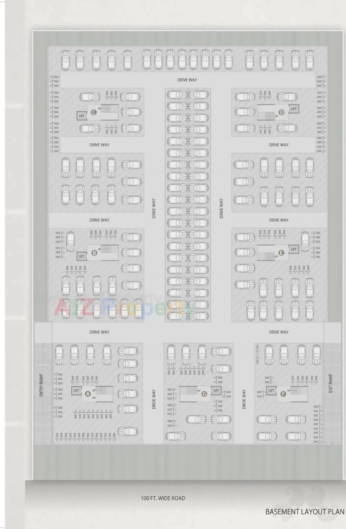 Layout of real estate project Shayona Shikhar located at Gota, Ahmedabad, Gujarat