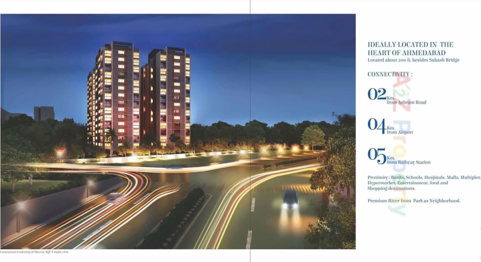 3D Elevation of real estate project Sheetal Aqua located at City, Ahmedabad, Gujarat