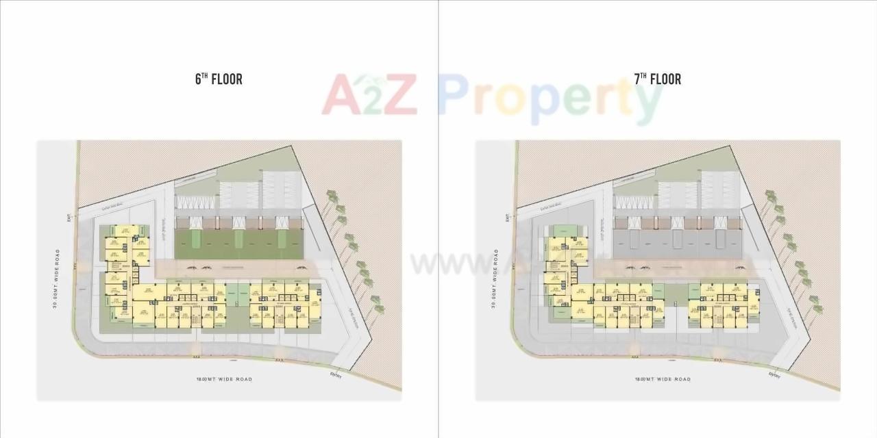 Layout of real estate project Sheetal Westpark Imperia located at Vastrapur, Ahmedabad, Gujarat