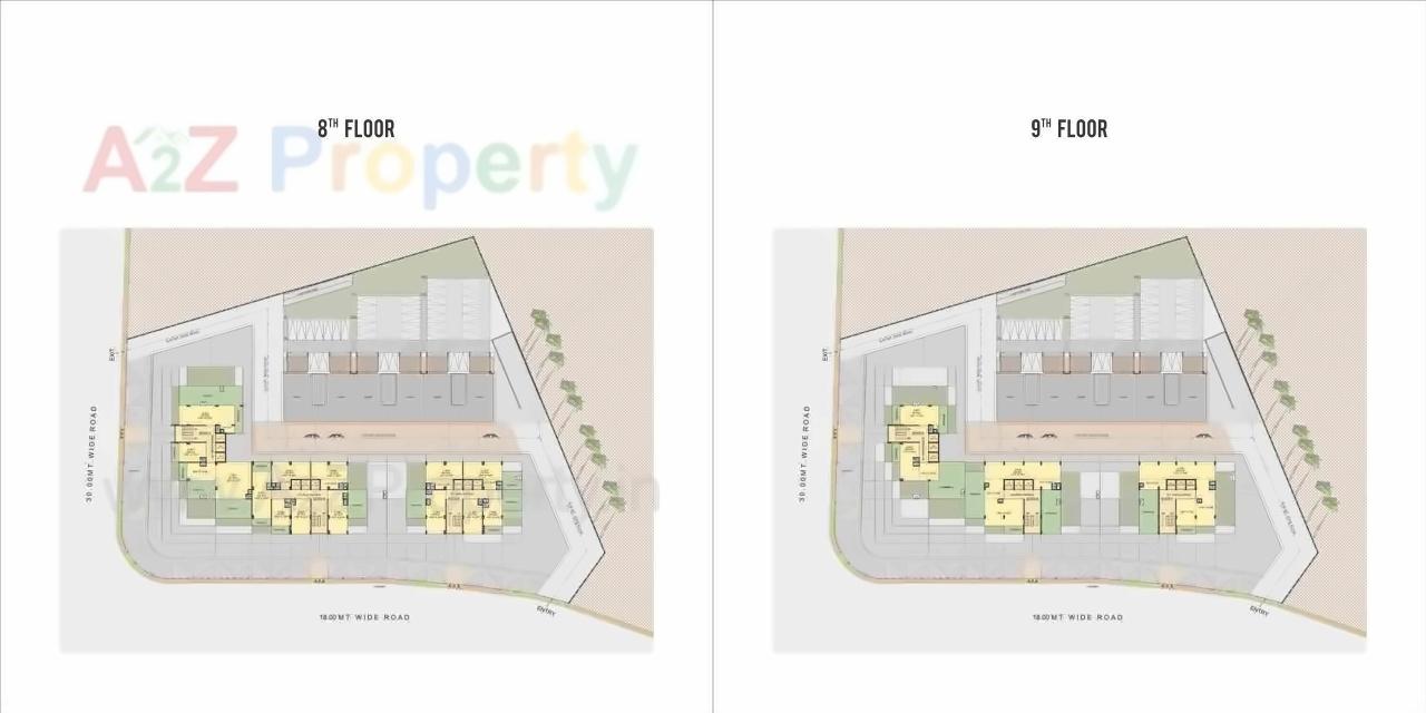 Layout of real estate project Sheetal Westpark Imperia located at Vastrapur, Ahmedabad, Gujarat