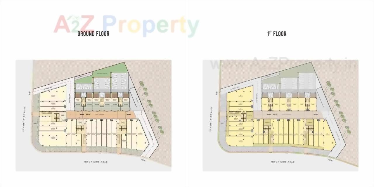 Layout of real estate project Sheetal Westpark Imperia located at Vastrapur, Ahmedabad, Gujarat