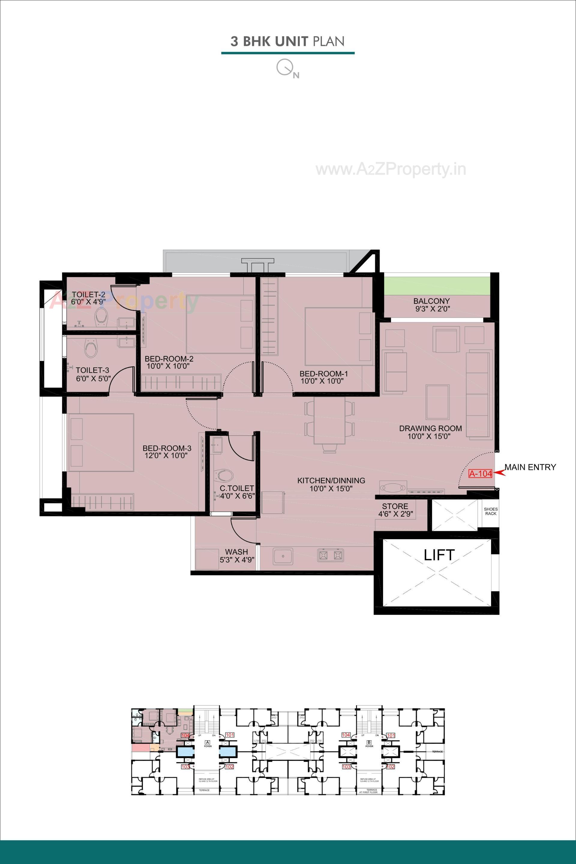 Layout of real estate project Sheladia Eris located at Shela, Ahmedabad, Gujarat