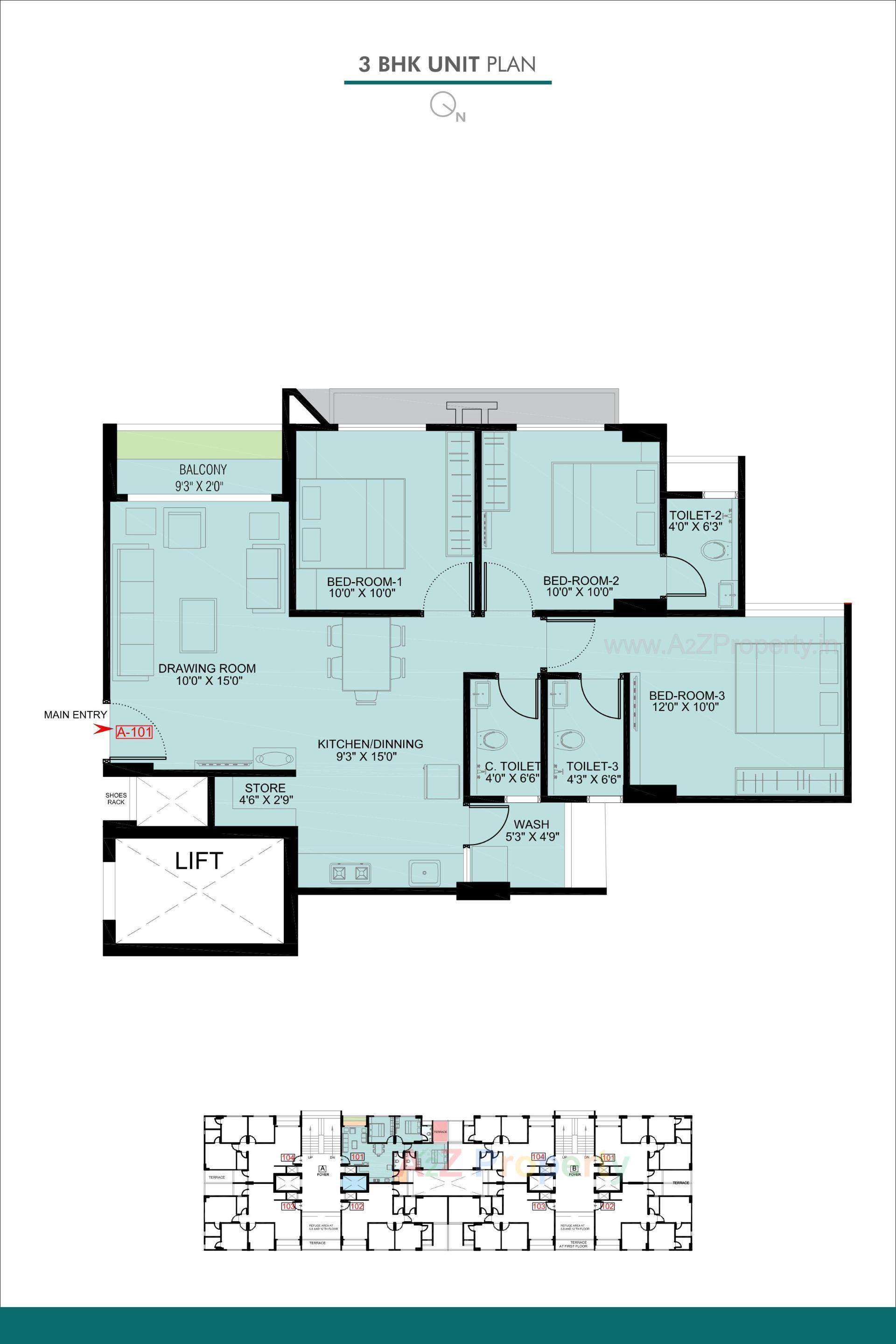 Layout of real estate project Sheladia Eris located at Shela, Ahmedabad, Gujarat