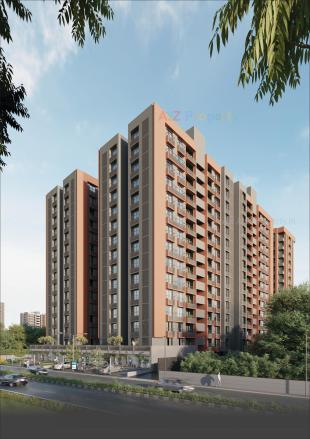Elevation of real estate project Sheladia Luxuria located at Shela, Ahmedabad, Gujarat