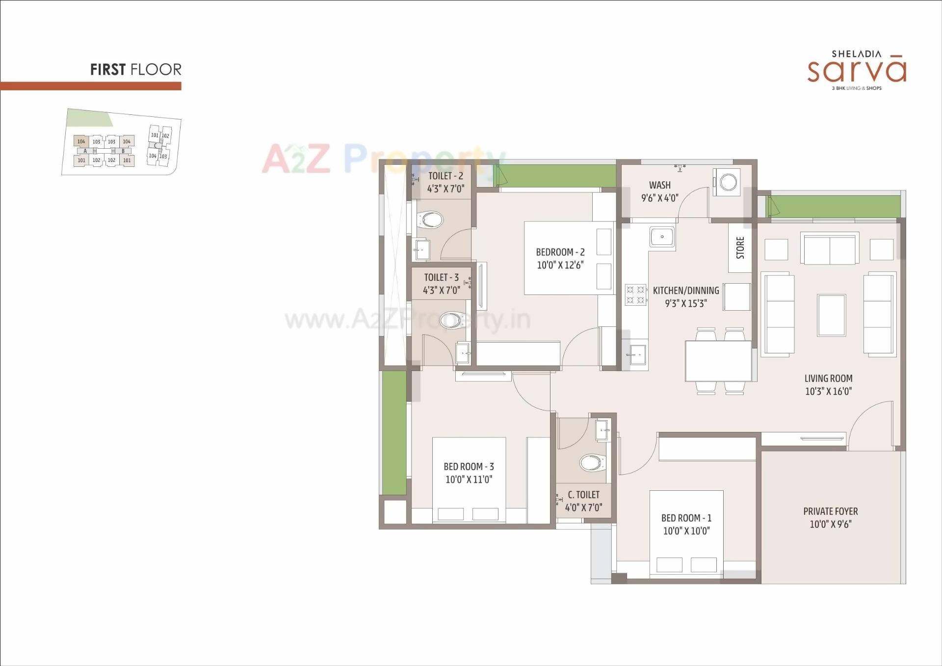 Layout of real estate project Sheladia Sarva located at Ahmedabad, Ahmedabad, Gujarat