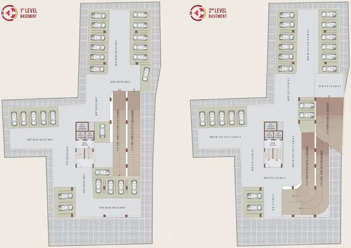 Layout of real estate project Sheth Corporate Tower located at City, Ahmedabad, Gujarat