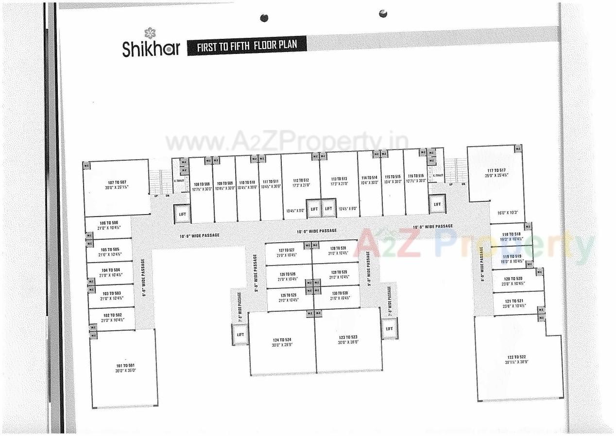 Layout of real estate project Shikhar Avenue   Block located at Chiloda, Ahmedabad, Gujarat