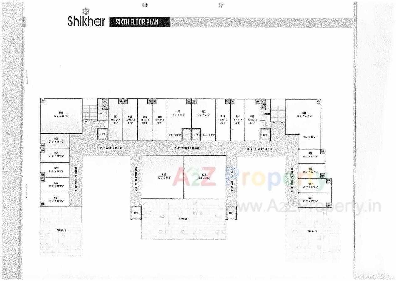 Layout of real estate project Shikhar Avenue   Block located at Chiloda, Ahmedabad, Gujarat