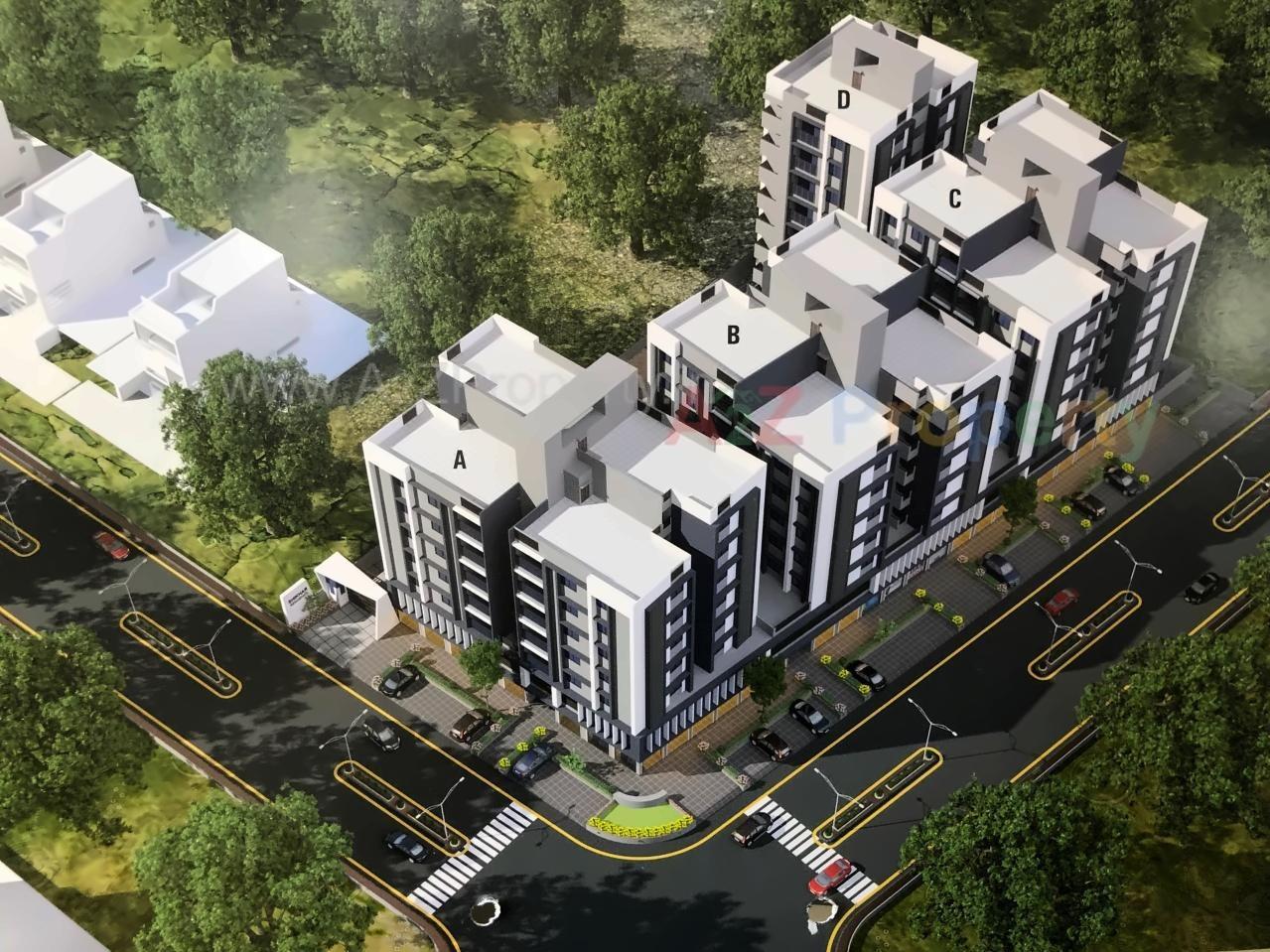 3D Elevation of real estate project Shikhar Residency located at Nana-chiloda, Ahmedabad, Gujarat