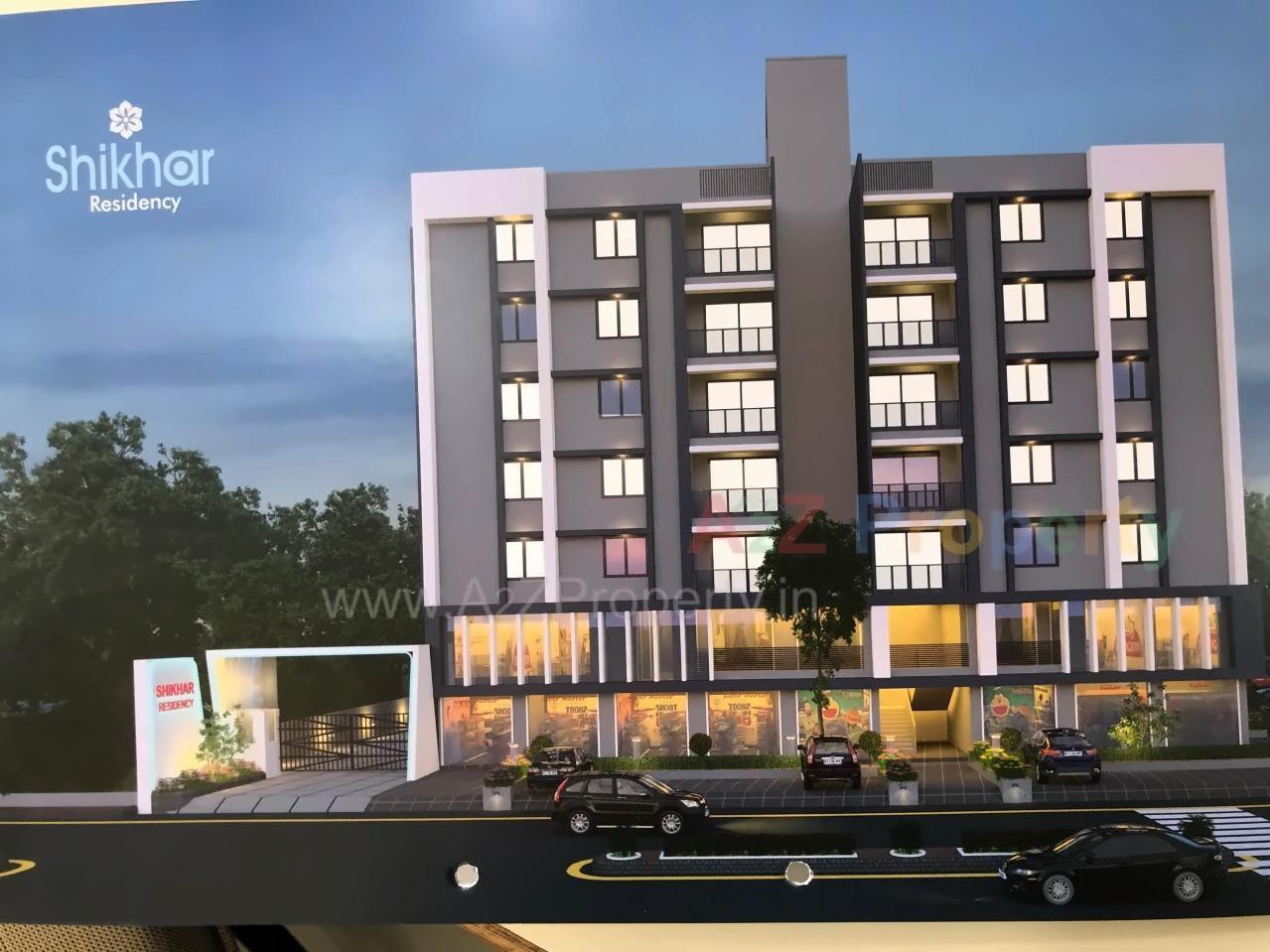 3D Elevation of real estate project Shikhar Residency located at Nana-chiloda, Ahmedabad, Gujarat