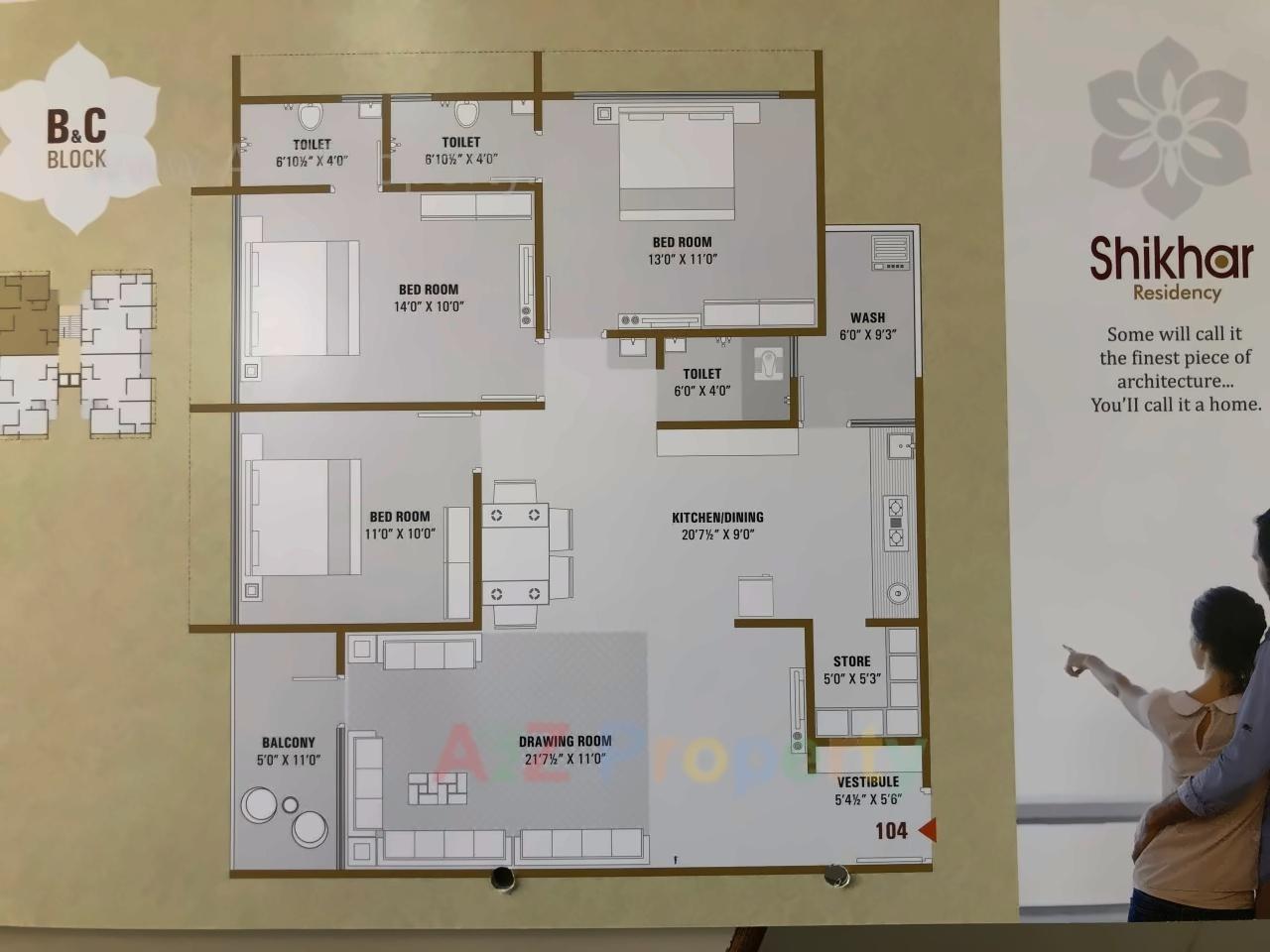 Layout of real estate project Shikhar Residency located at Nana-chiloda, Ahmedabad, Gujarat