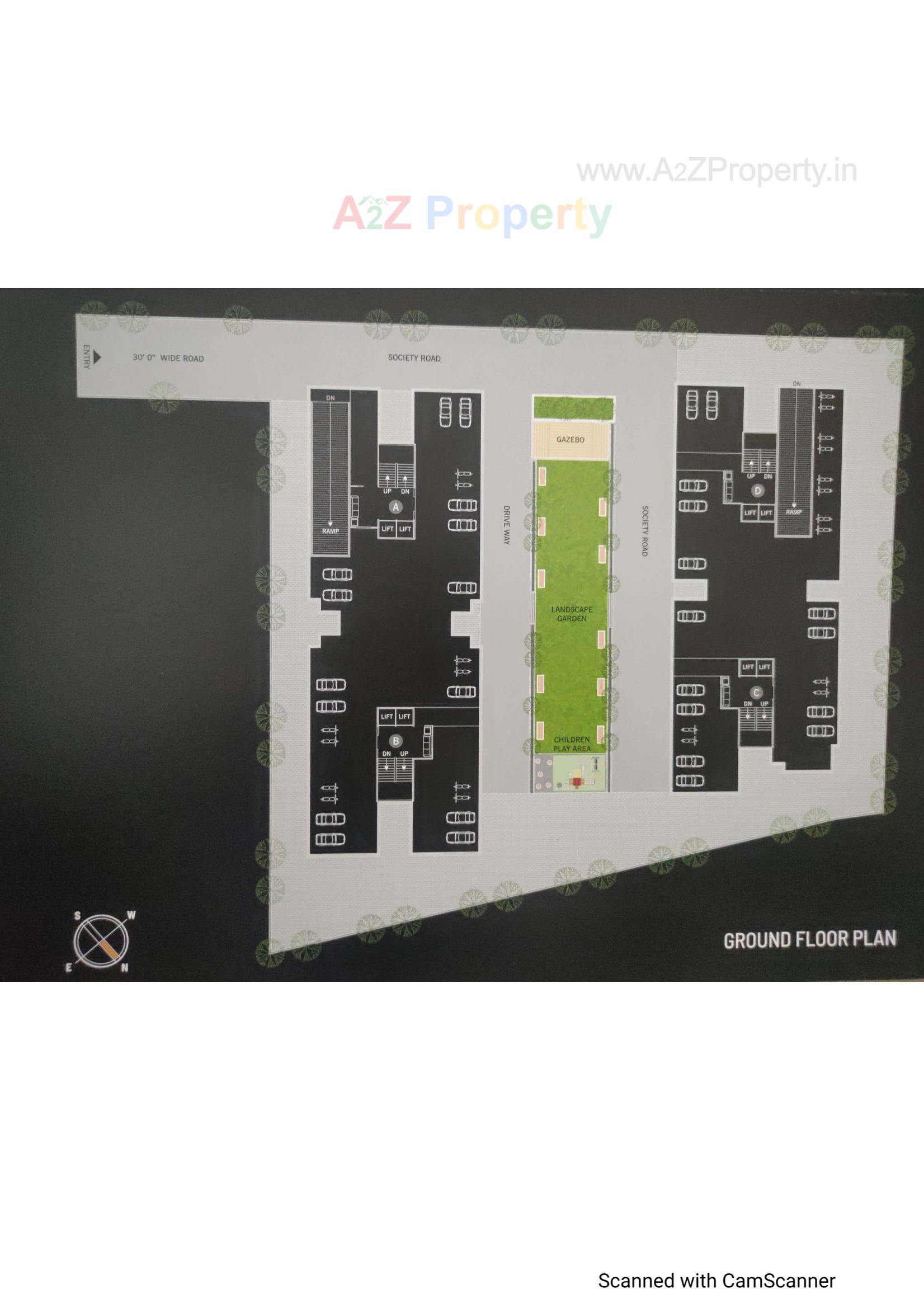 Layout of real estate project Shikhar Shine located at Chiloda, Ahmedabad, Gujarat