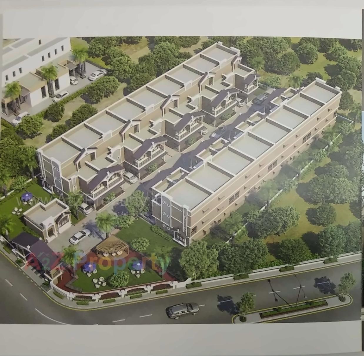 3D Elevation of real estate project Shikshapatri Bunglows located at Kanbha, Ahmedabad, Gujarat