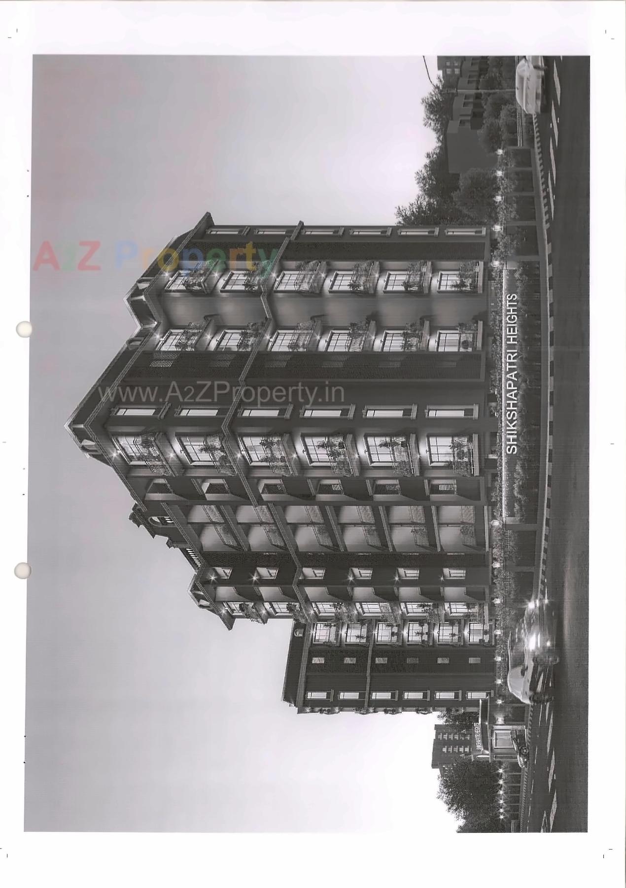 3D Elevation of real estate project Shikshapatri Height located at Ahmedabad, Ahmedabad, Gujarat