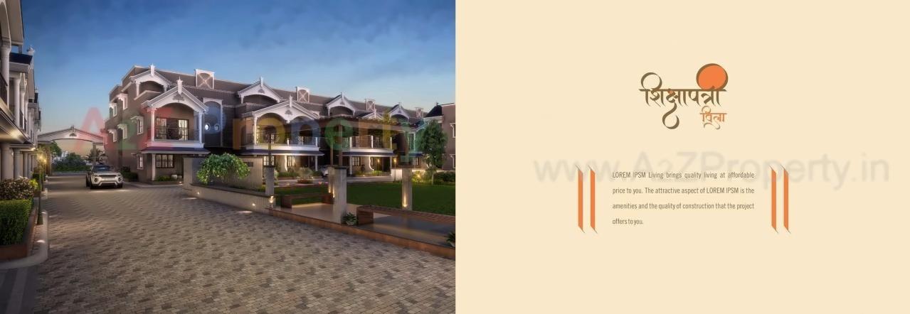 3D Elevation of real estate project Shikshapatri Villa located at Kanbha, Ahmedabad, Gujarat