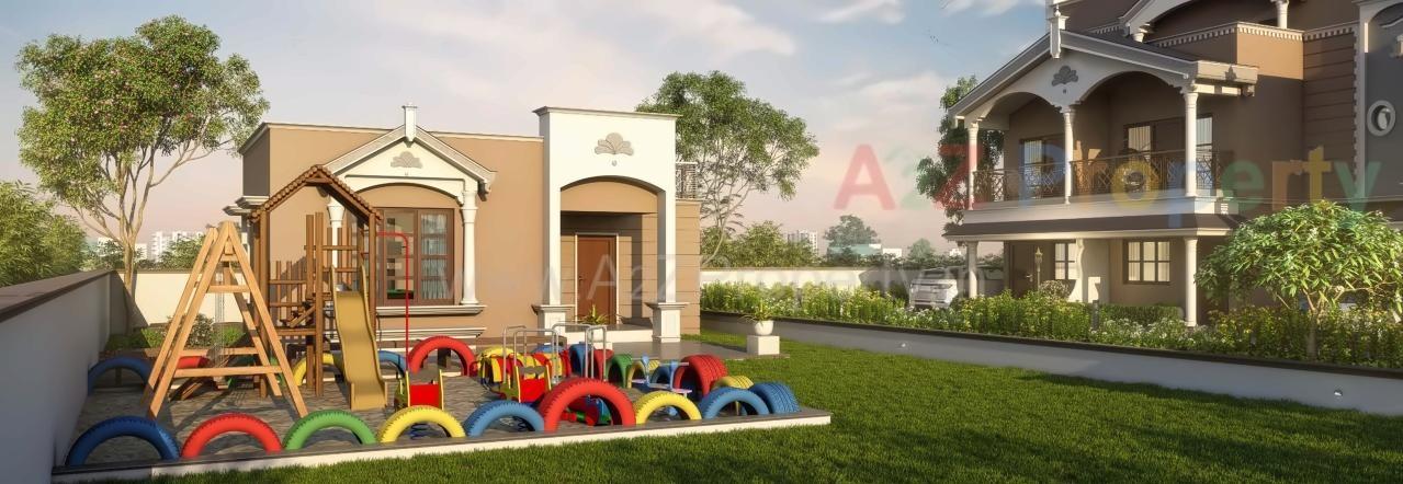 3D Elevation of real estate project Shikshapatri Villa located at Kanbha, Ahmedabad, Gujarat