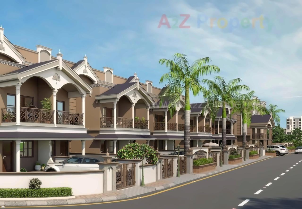 3D Elevation of real estate project Shikshapatri Villa located at Kanbha, Ahmedabad, Gujarat