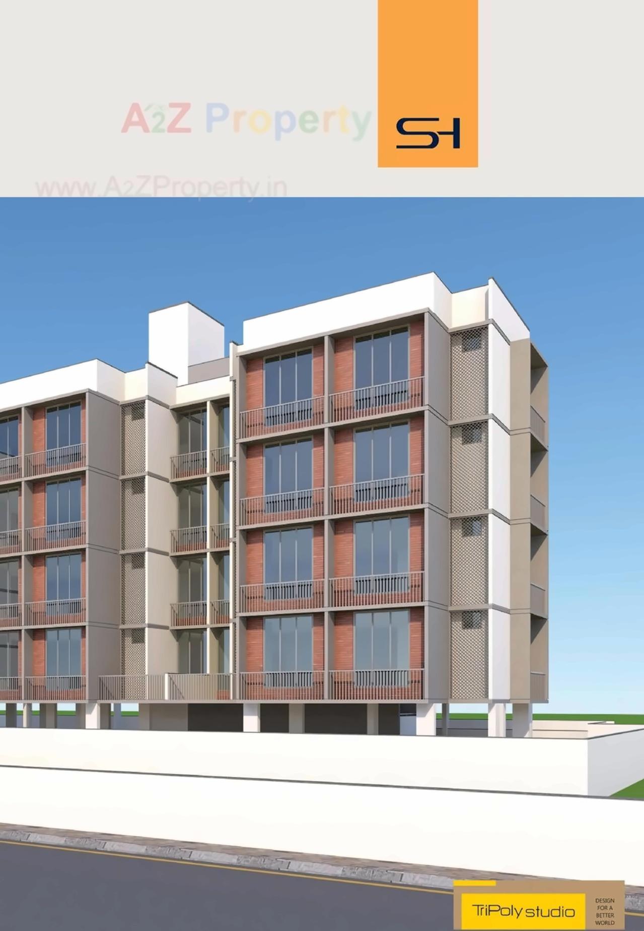 3D Elevation of real estate project Shilaj Homes located at Shilaj, Ahmedabad, Gujarat