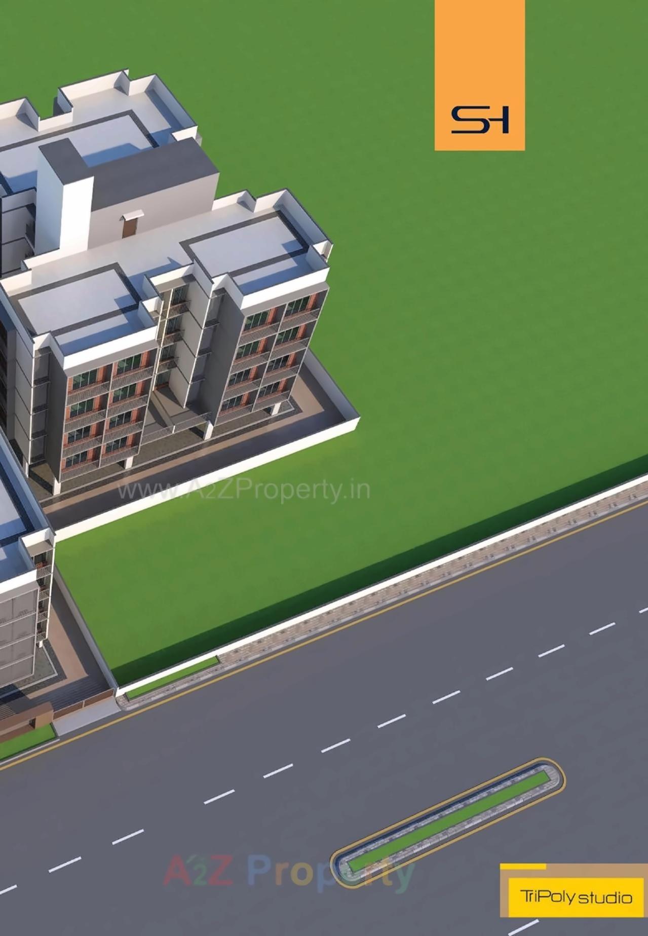 3D Elevation of real estate project Shilaj Homes located at Shilaj, Ahmedabad, Gujarat